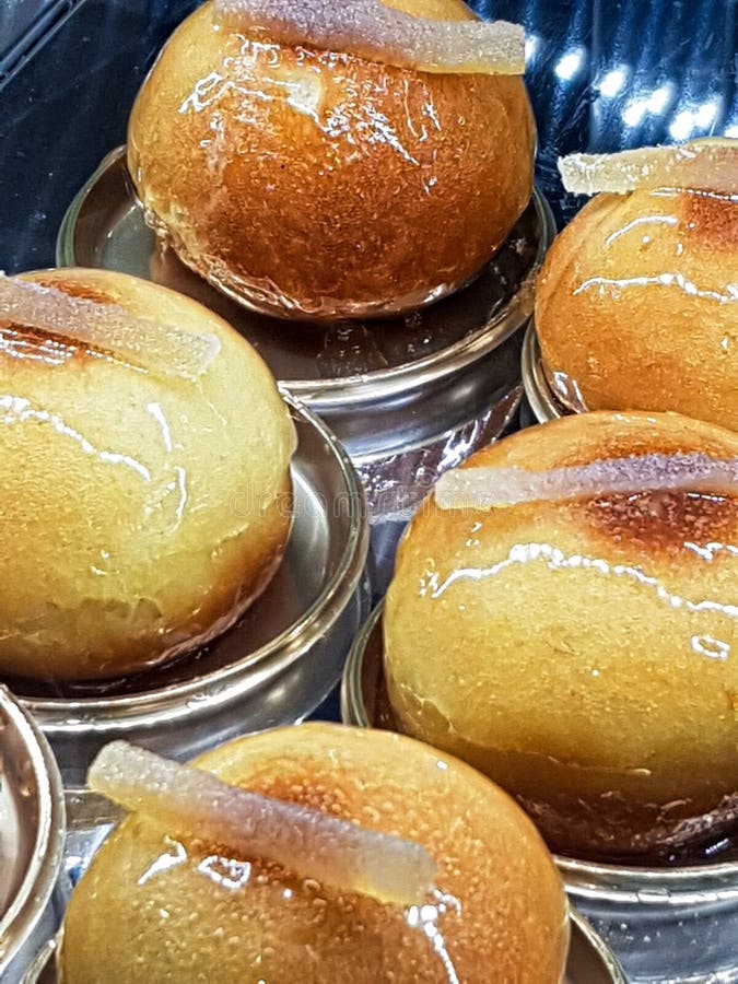 Ginger Cakes on Display in Local Bakery Stock Photo Image of meal