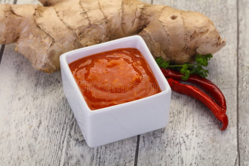 Ginger chili sauce stock photo. Image of healthy, salad 197668018