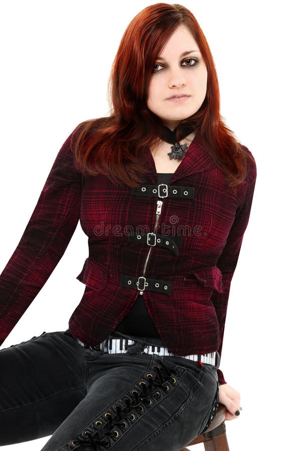 Ginger Goth Teen Beauty