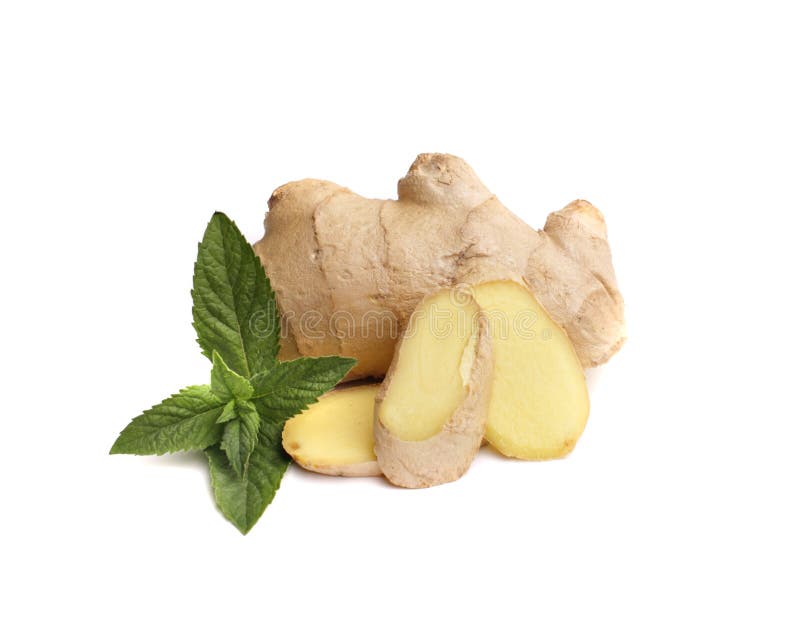 Ginger, mint stock photo. Image of ingredients, food 56863852