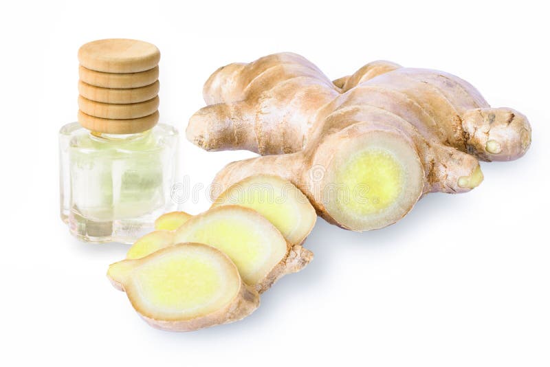 Glass Bottle of Extract Essential Aroma Ginger Oil Stock Image - Image of  fresh, fragrance: 191359523