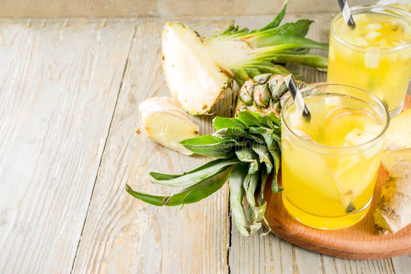 Ginger and pineapple tea