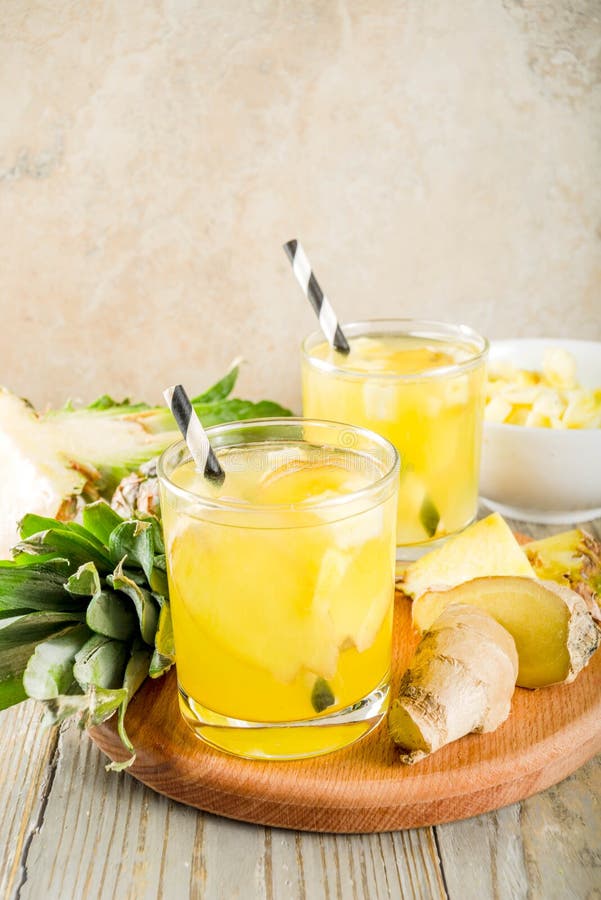 Ginger and pineapple tea