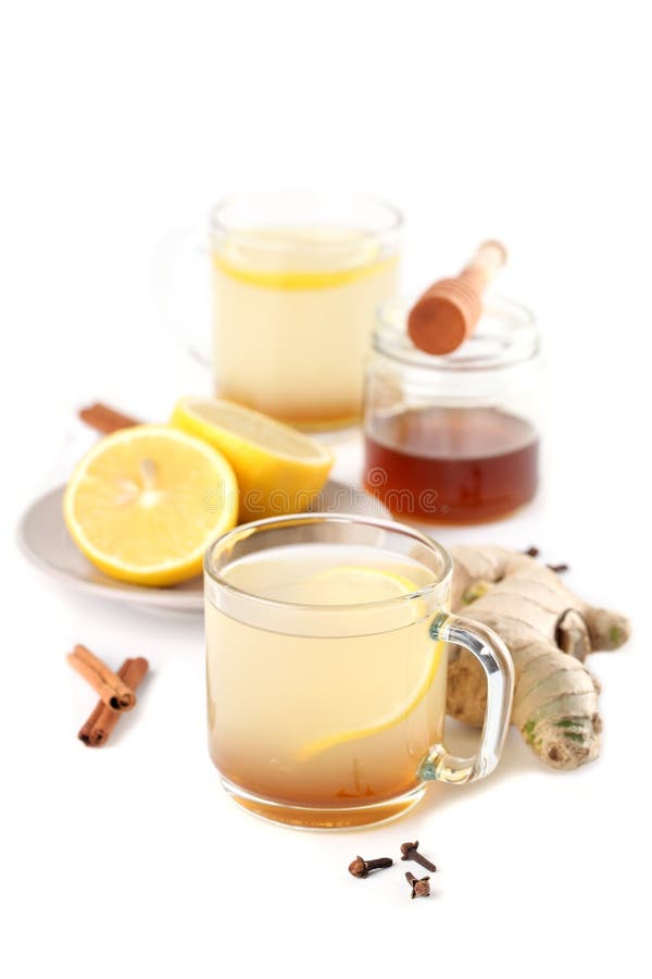 Hot Lemon Water with Ginger, Cayenne, Turmeric and Honey. Detox Drink