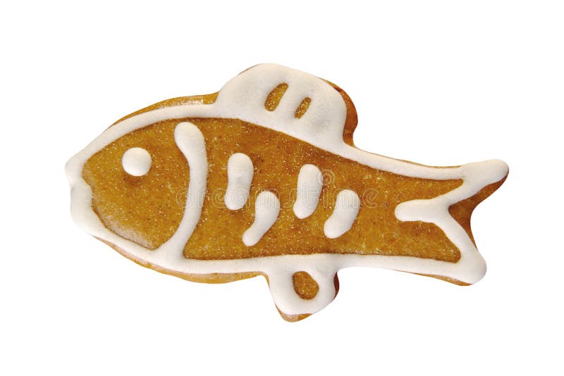 Gingerbread fish stock image. Image of spice, background 39019893
