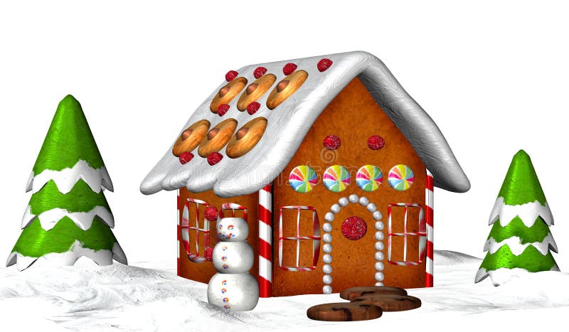 Gingerbread House stock illustration