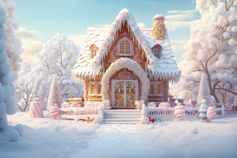Gingerbread house. image royalty free illustration.