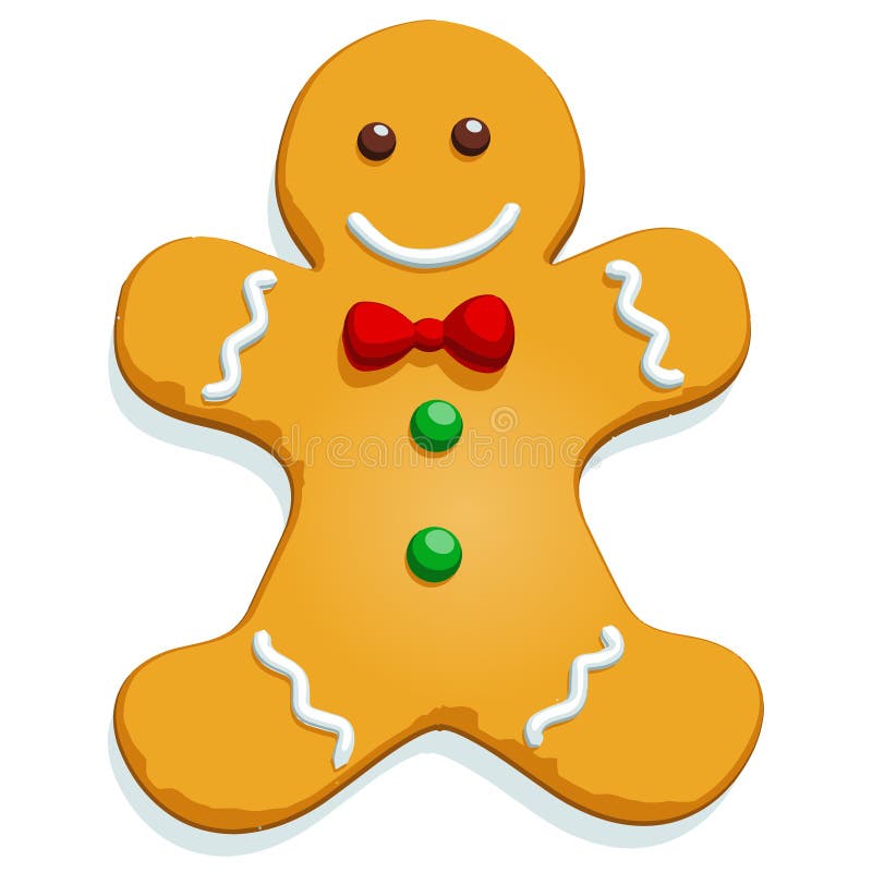 Gingerbread Man - Vector Format Stock Vector - Illustration of vector ...