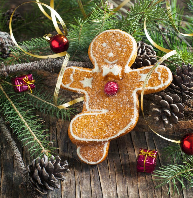 Gingerbread men decoration stock photo. Image of tradition 45431892