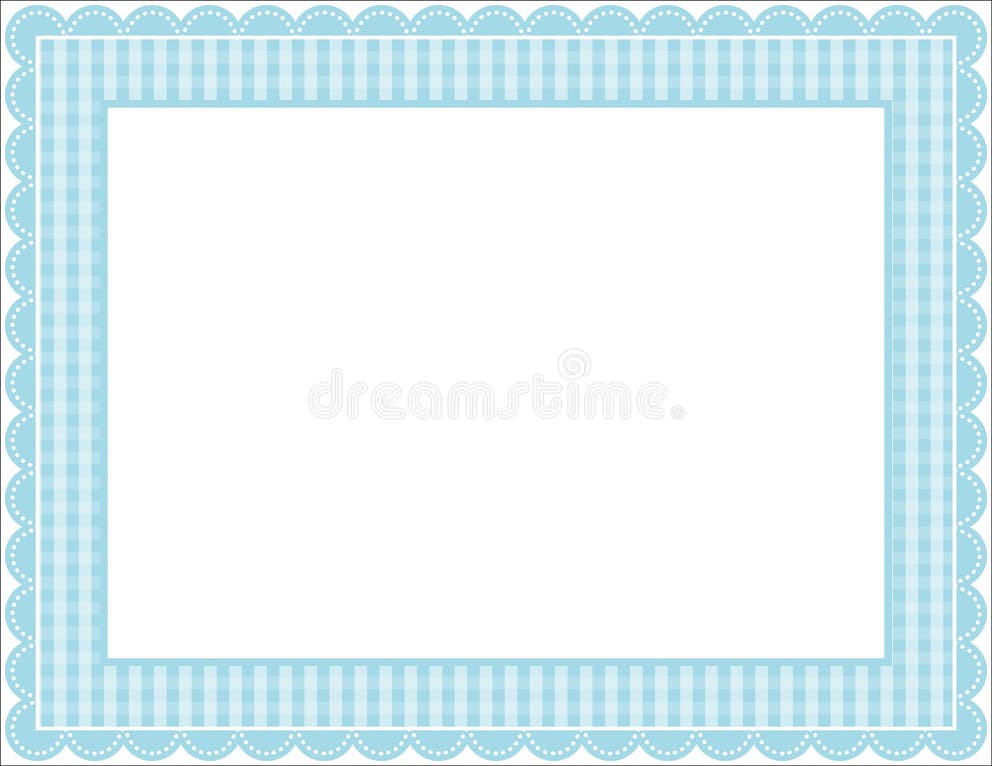 Baby Blue Gingham Border Stock Illustrations 117 Baby Blue Gingham