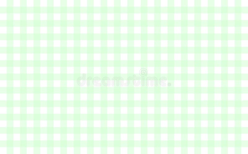 Gingham-like table cloth with mint green and white checks