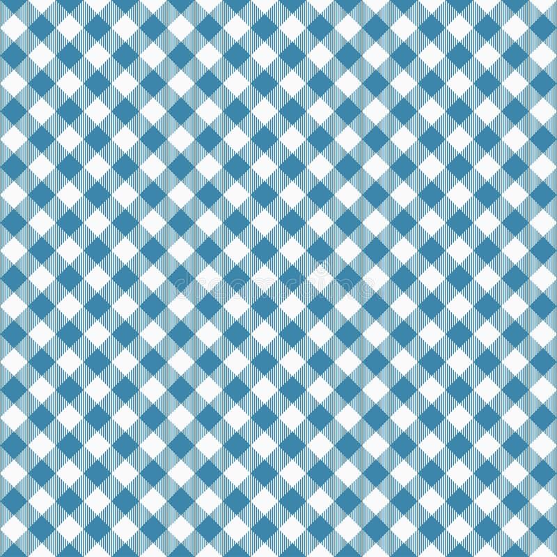 Gingham seamless blue pattern. Tablecloths texture, plaid background. Typography graphics for shirt, clothes.