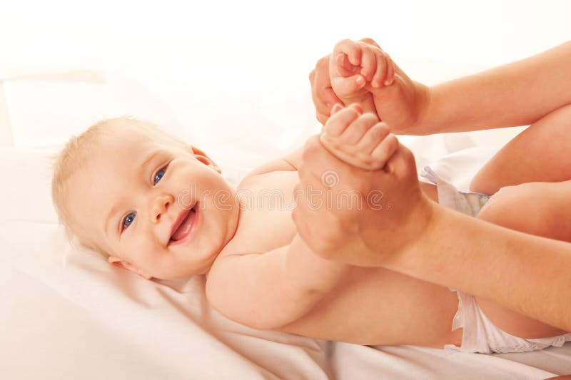 Ginnastica per il bambino. immagini stock Ginnastica per il bambino. immagini stock