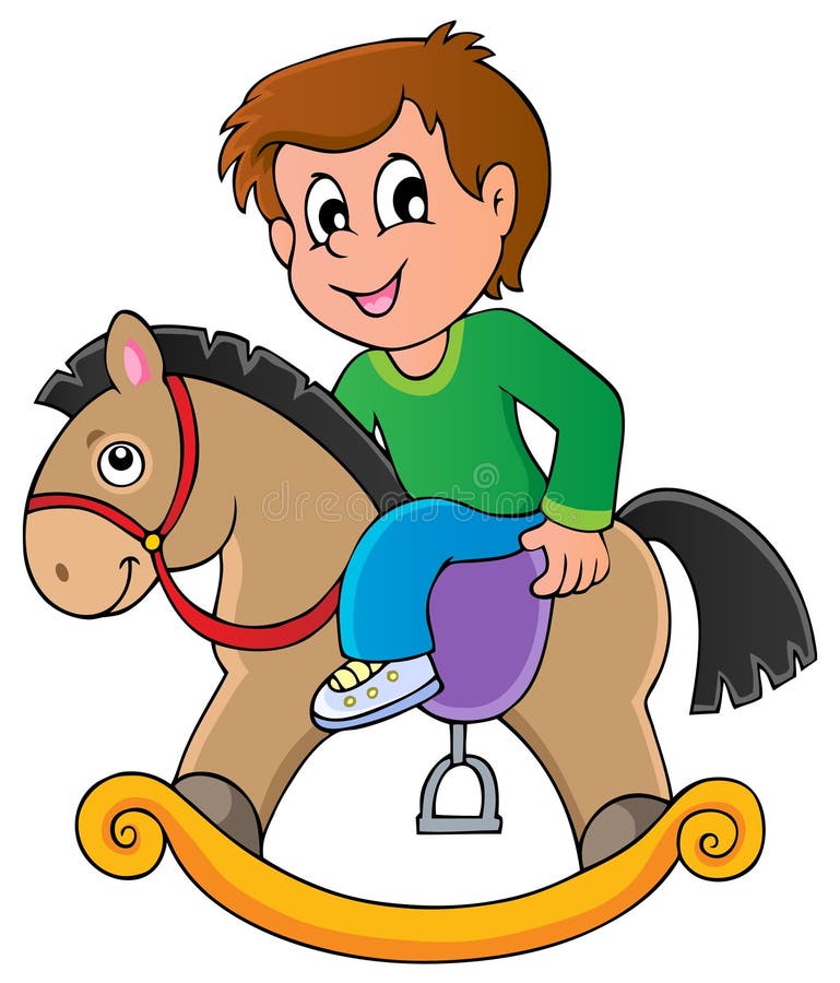 Immagine a tema giocattoli illustrazione di stock