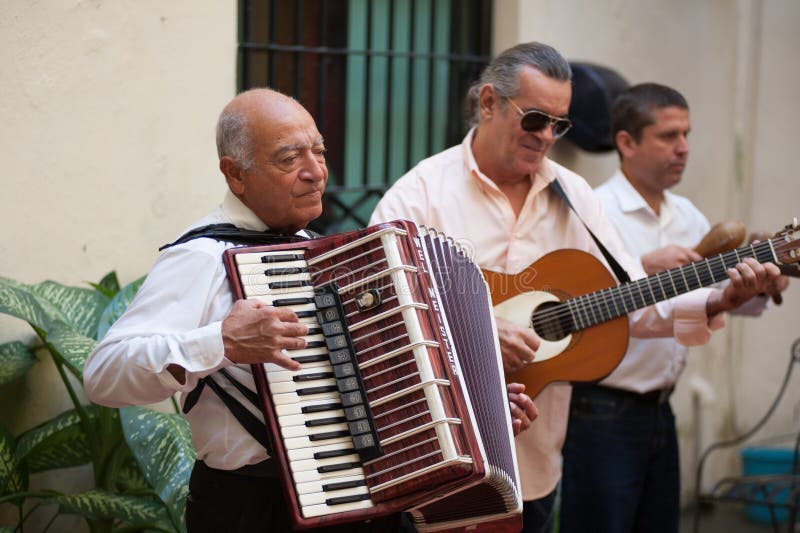 Giocatore della fisarmonica in Havana Cuba immagine stock libera da diritti Giocatore della fisarmonica in Havana Cuba immagine stock libera da diritti