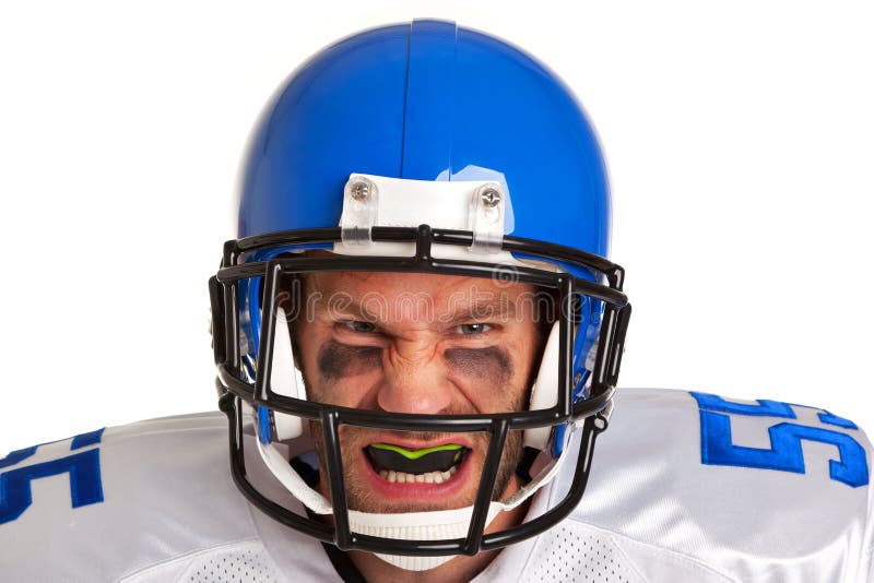 Giocatore di football americano tagliato fotografia stock libera da diritti Giocatore di football americano tagliato fotografia stock libera da diritti