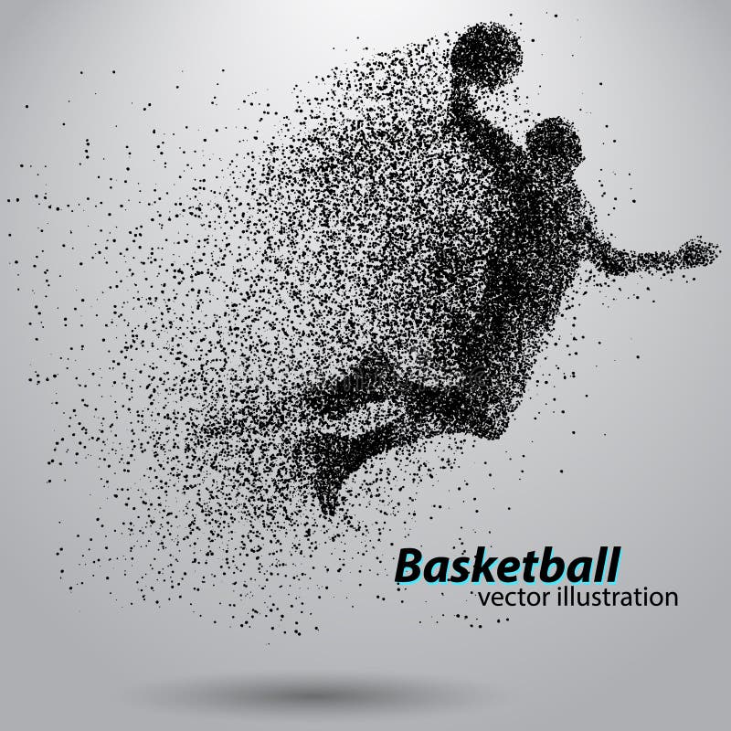 Giocatore di pallacanestro dalle particelle royalty illustrazione gratis Giocatore di pallacanestro dalle particelle royalty illustrazione gratis