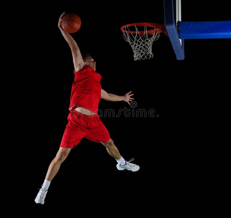 Giocatore di pallacanestro nell'azione immagini stock libere da diritti Giocatore di pallacanestro nell'azione immagini stock libere da diritti