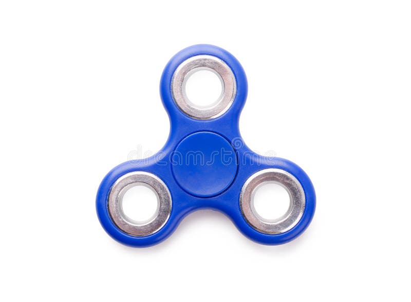 Giocattolo blu di anti-sforzo del filatore di irrequietezza immagini stock libere da diritti Giocattolo blu di anti-sforzo del filatore di irrequietezza immagini stock libere da diritti