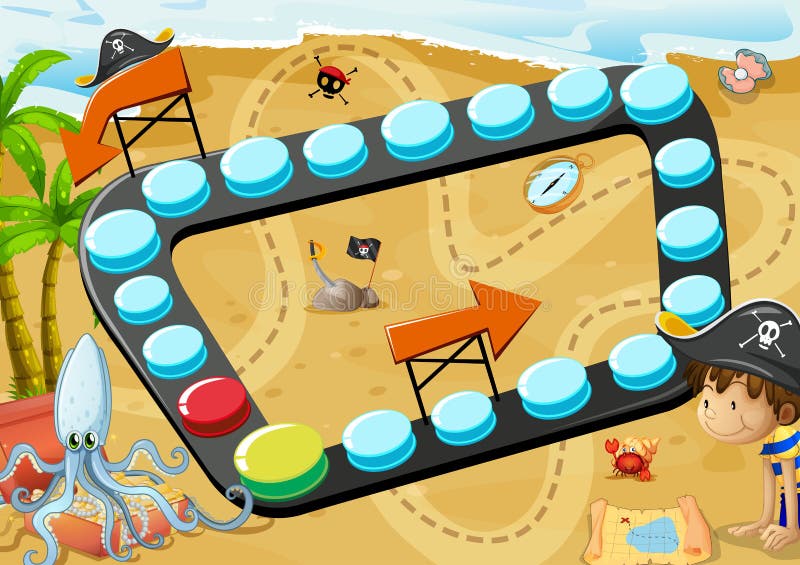 Gioco da tavolo della spiaggia illustrazione di stock Gioco da tavolo della spiaggia illustrazione di stock