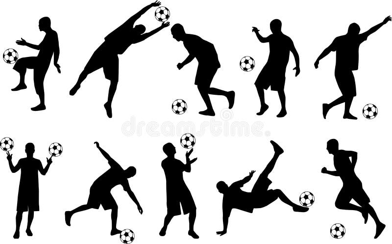 Gioco del calcio-giocatore illustrazione di stock Gioco del calcio-giocatore illustrazione di stock