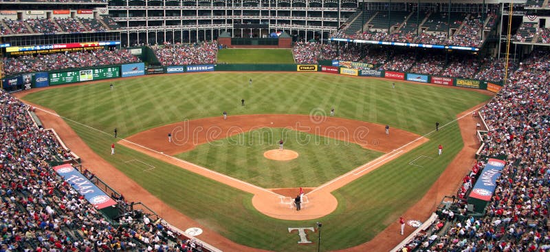 Gioco di baseball dei Texas Rangers