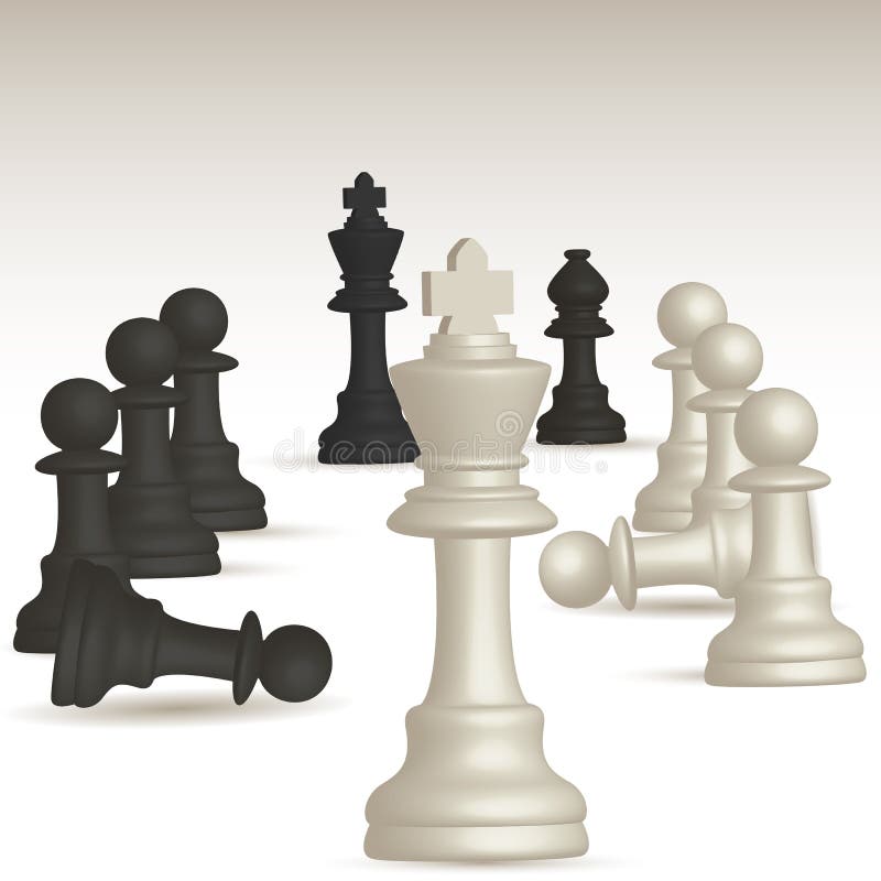 Gioco di scacchi royalty illustrazione gratis Gioco di scacchi royalty illustrazione gratis