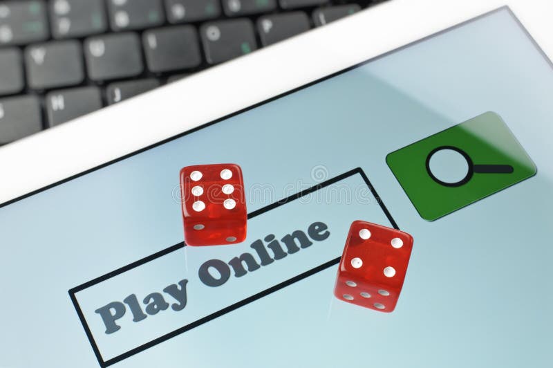 Gioco online astratto fotografia stock libera da diritti