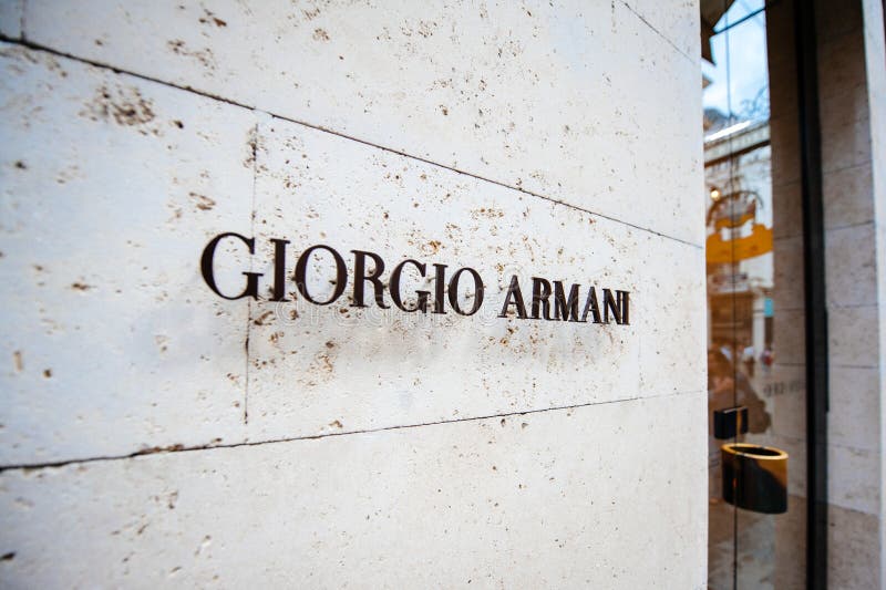 Giorgio Armani Flagship Store in Central Vienna Editorial Image - Image ...