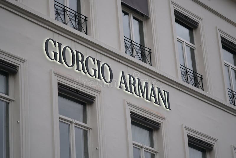 Giorgio Armani Sign Outside a Store Editorial Photo - Image of elegant ...