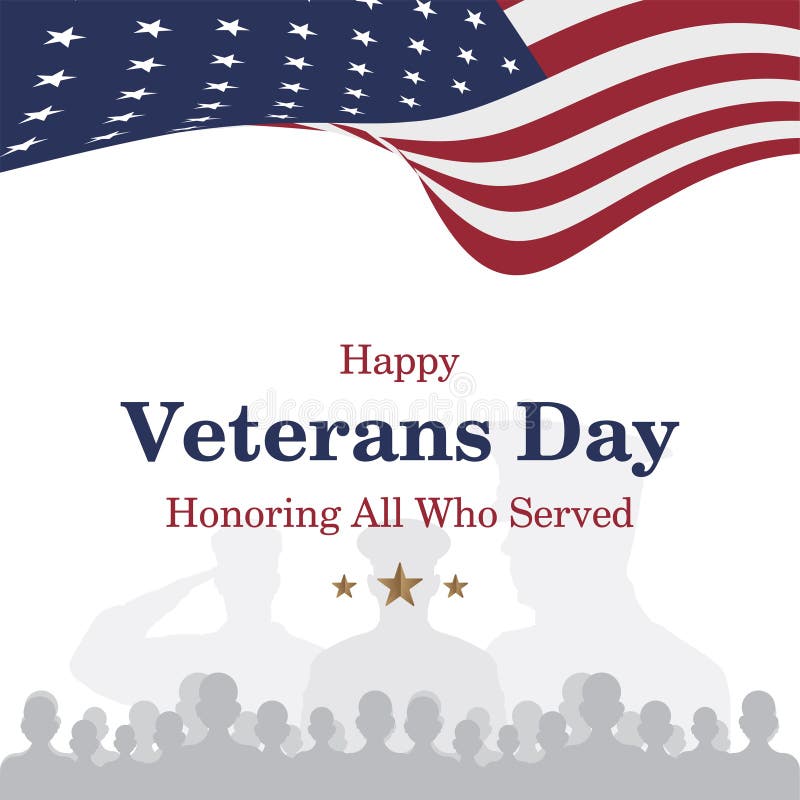 Giornata dei veterani felice Cartolina d'auguri con la bandiera ed il soldato di U.S.A. su fondo Evento americano nazionale di fe illustrazione vettoriale Giornata dei veterani felice Cartolina d'auguri con la bandiera ed il soldato di U.S.A. su fondo Evento americano nazionale di fe illustrazione vettoriale