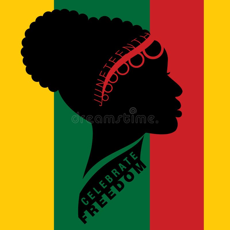 Afro-american woman in traditional cornrow up-do bun hairstyle with lettering on Freedom. Afro-american woman in traditional cornrow up-do bun hairstyle with lettering on Freedom