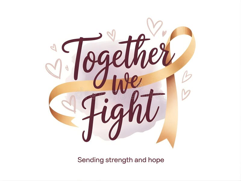 Giornata mondiale contro il cancro per un design di supporto e gentilezza illustrazione di stock