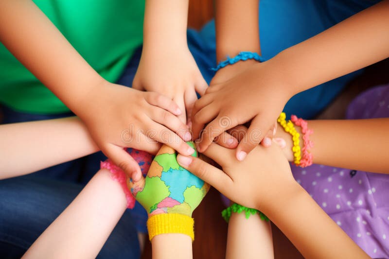 Giornata mondiale dell'amicizia sostegno aiuto e concetto di comunità giovanile sostegno atteggiamento amichevole e reciproco per royalty illustrazione gratis