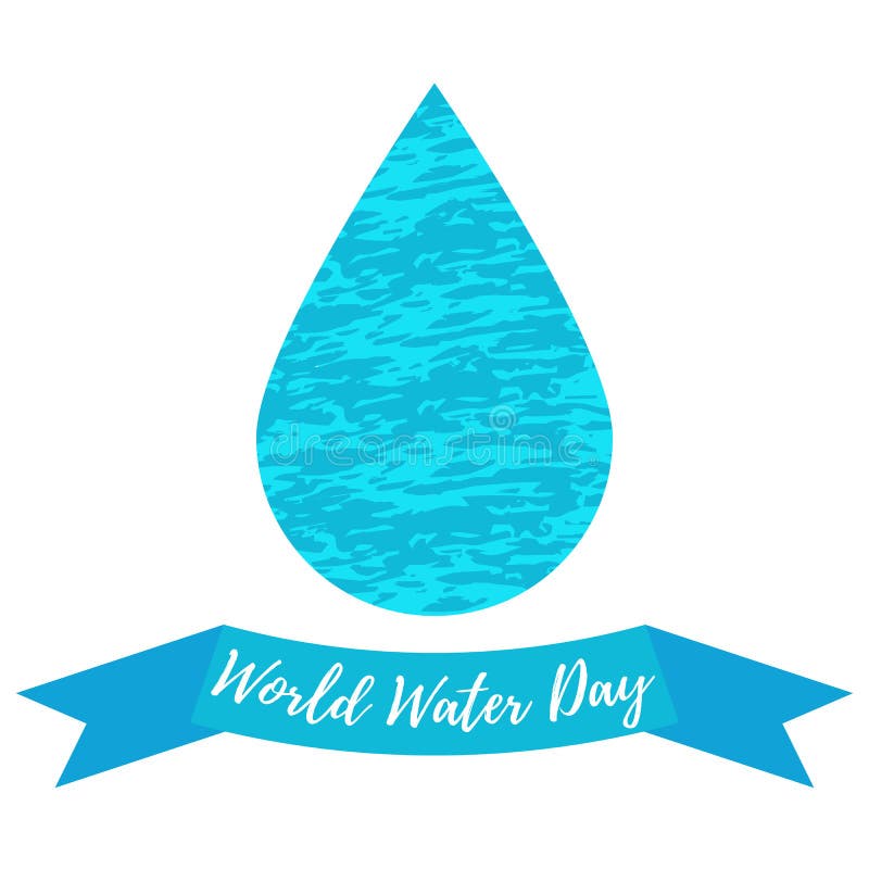 Giorno dell'acqua del mondo Vettore di riserva accogliente creativo Illustrazione di vettore illustrazione di stock Giorno dell'acqua del mondo Vettore di riserva accogliente creativo Illustrazione di vettore illustrazione di stock