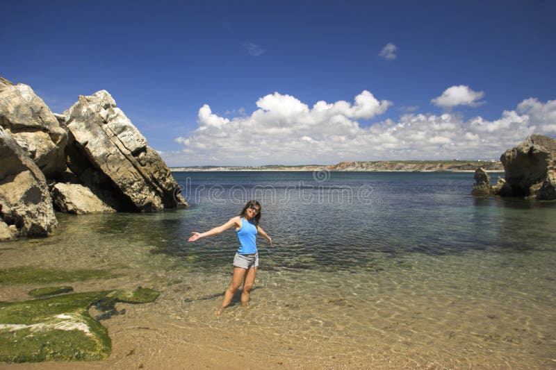 Giorno della spiaggia fotografia stock libera da diritti Giorno della spiaggia fotografia stock libera da diritti