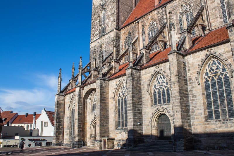 Giorno di Hildesheim Germania della chiesa di Andreas del san chiaro fotografie stock Giorno di Hildesheim Germania della chiesa di Andreas del san chiaro fotografie stock