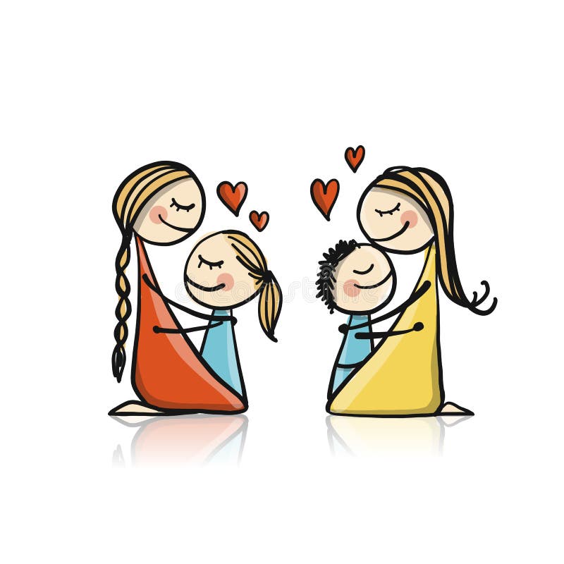 Giorno felice del `s della madre Progettazione della cartolina d'auguri illustrazione di stock Giorno felice del `s della madre Progettazione della cartolina d'auguri illustrazione di stock