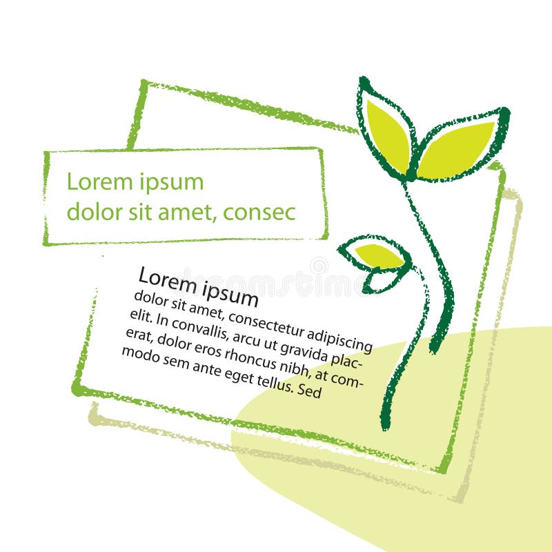 Giovane germoglio di pianta illustrazione vettoriale