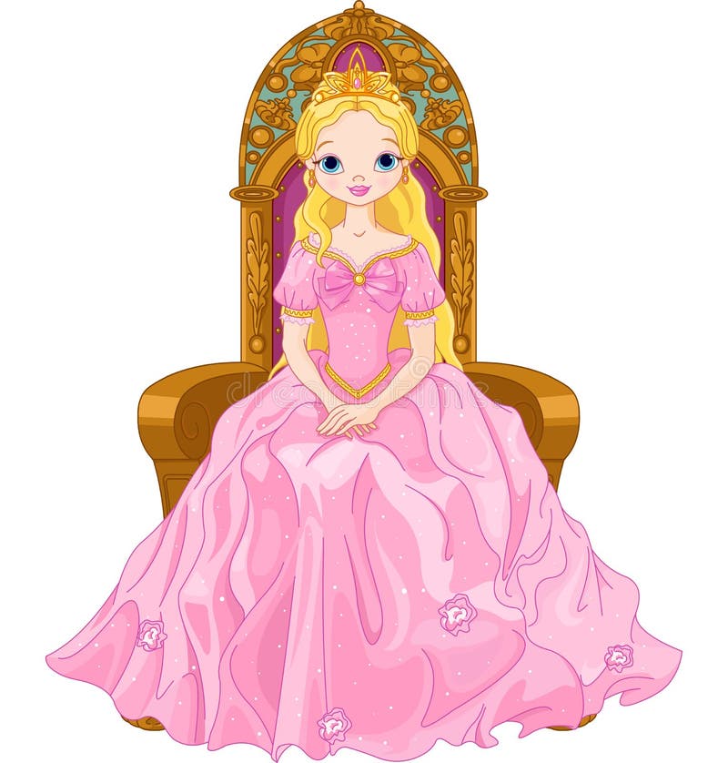 Giovane regina illustrazione vettoriale Giovane regina illustrazione vettoriale