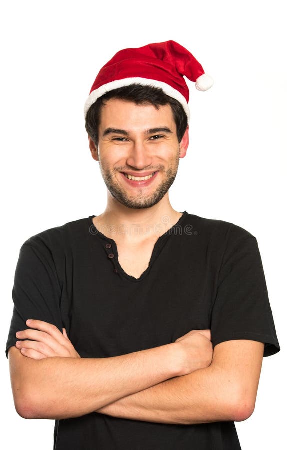 Giovane Santa felice fotografia stock Giovane Santa felice fotografia stock