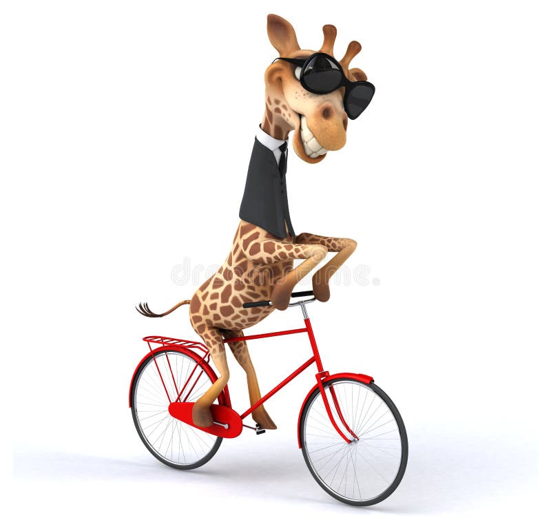 Girafe d'amusement illustration libre de droits Girafe d'amusement illustration libre de droits