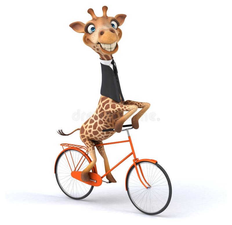 Girafe d'amusement illustration stock Girafe d'amusement illustration stock