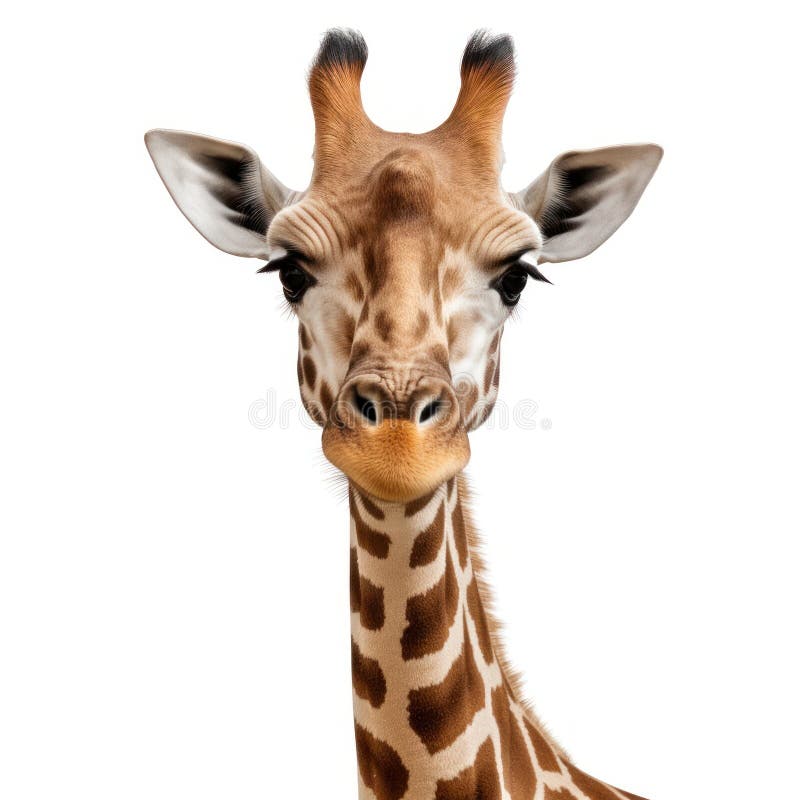 Giraffa isolata. illustrazione ai generative. illustrazione generativa ai generata.