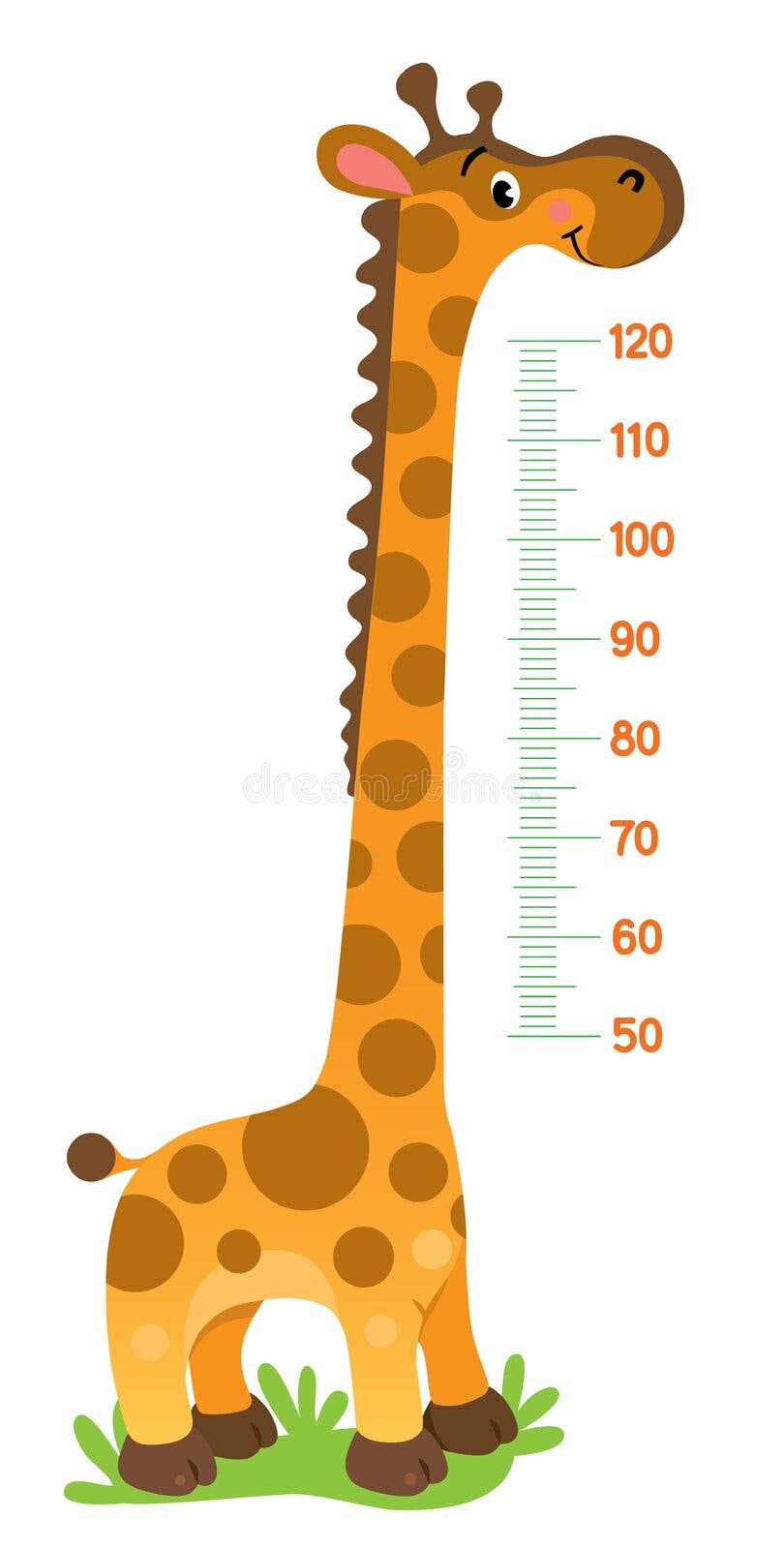 Giraffe Height Scale Stock Illustrations – 288 Giraffe Height Scale