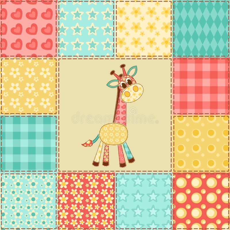 Patchwork With Denim Fabric Patches. Royalty Free SVG, Cliparts, Vectors,  and Stock Illustration. Image 38210228.