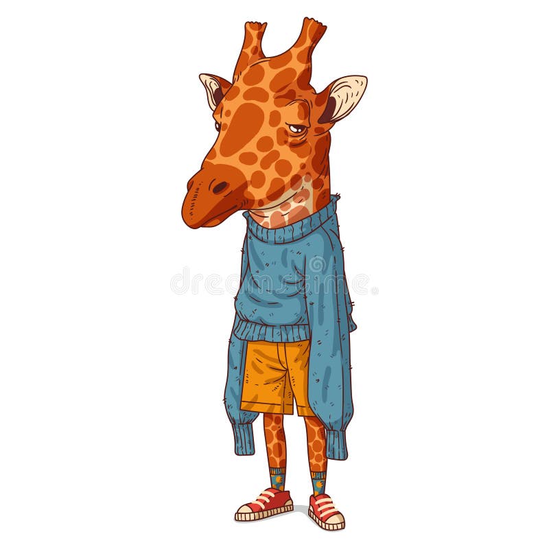 Anthropomorphic Giraffe Stock Illustrations – 113 Anthropomorphic