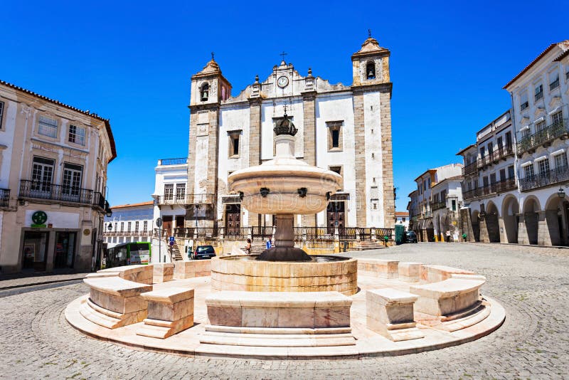Giraldo Square, Évora foto de stock royalty free Giraldo Square, Évora foto de stock royalty free