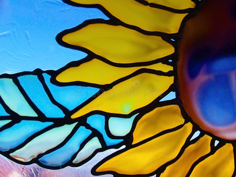 Girasole di vetro immagini stock Girasole di vetro immagini stock