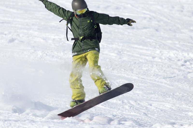 Giri dello Snowboarder immagini stock